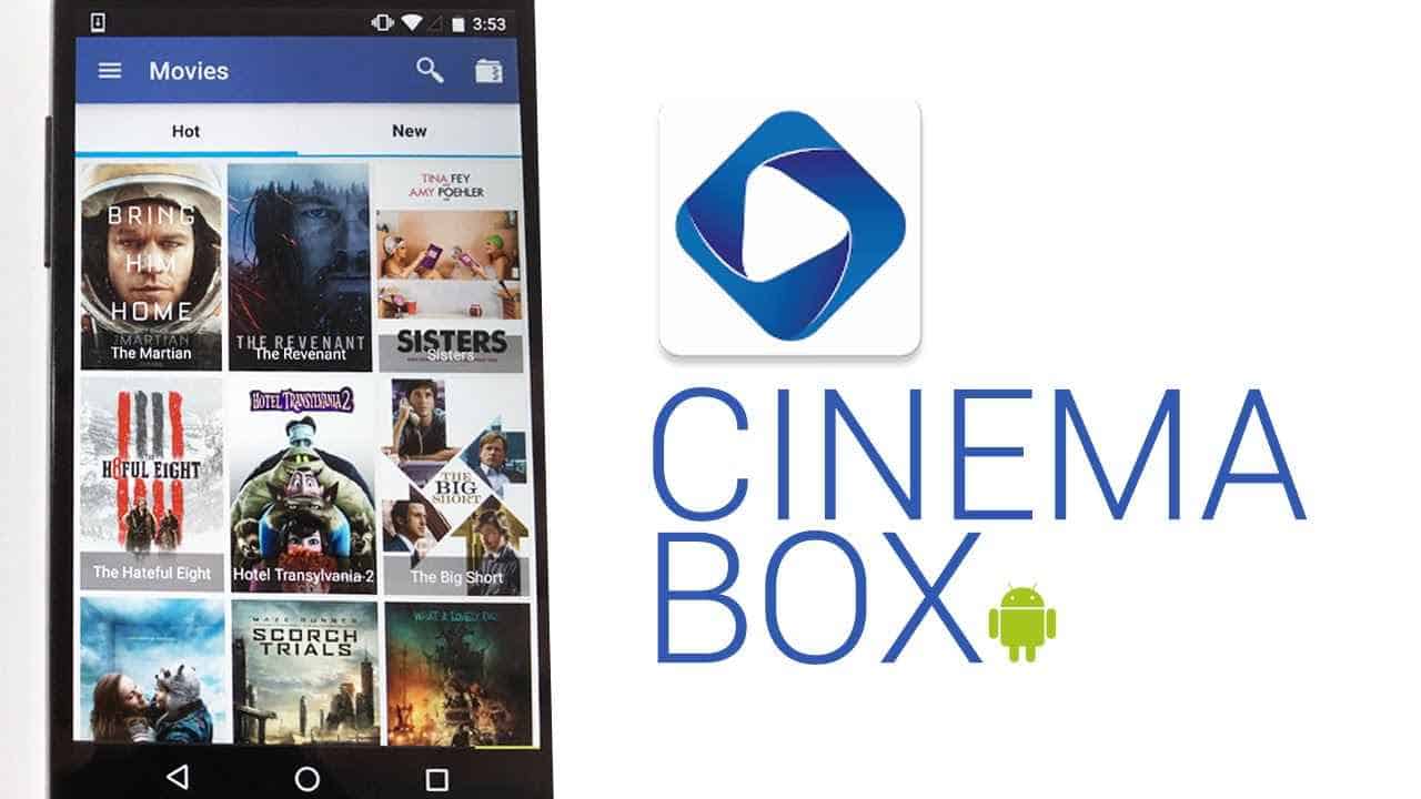 watch cinema box on laptop